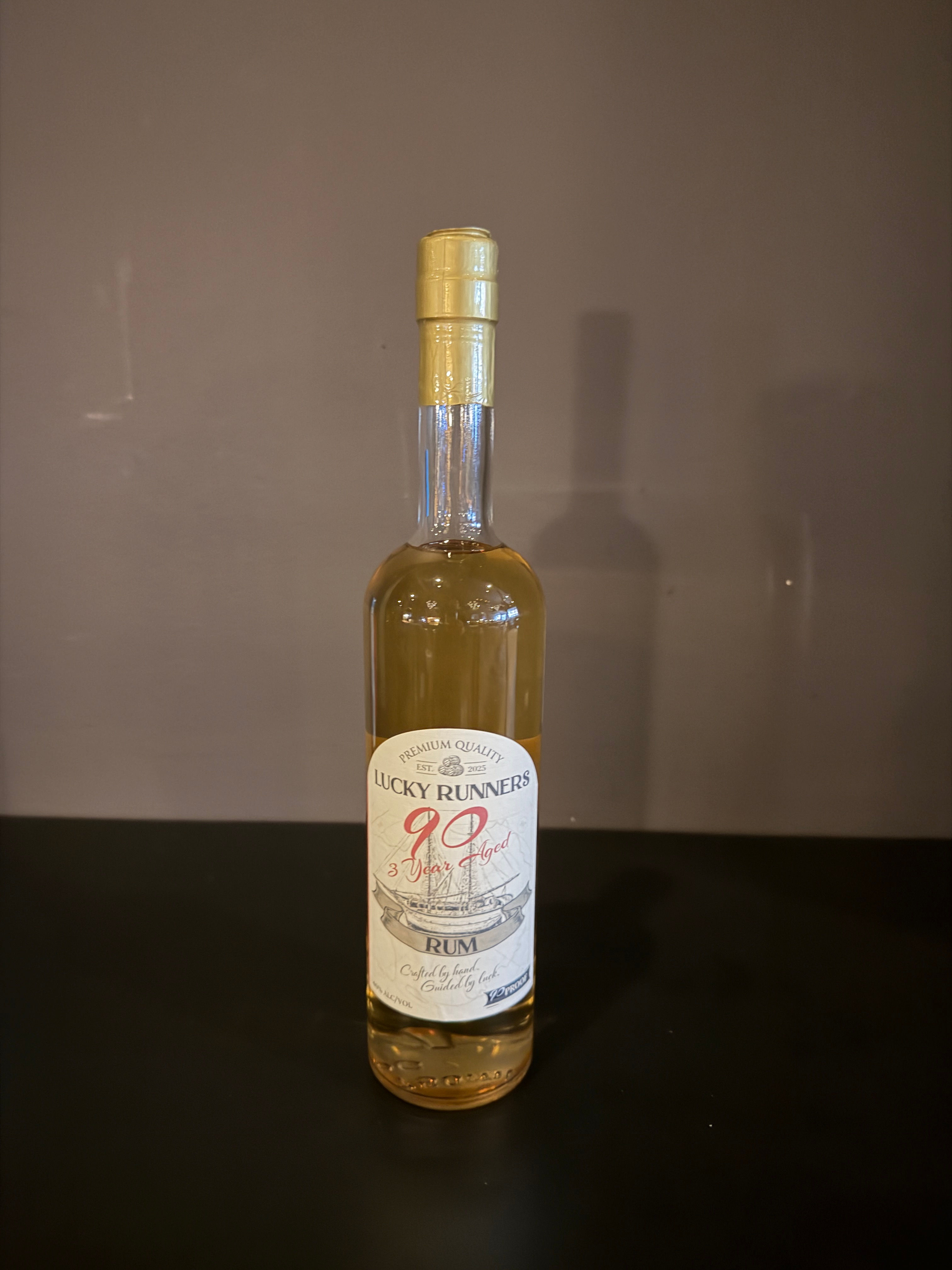 Lucky Runners Caribbean Aged 3 Years Rum 90 Proof