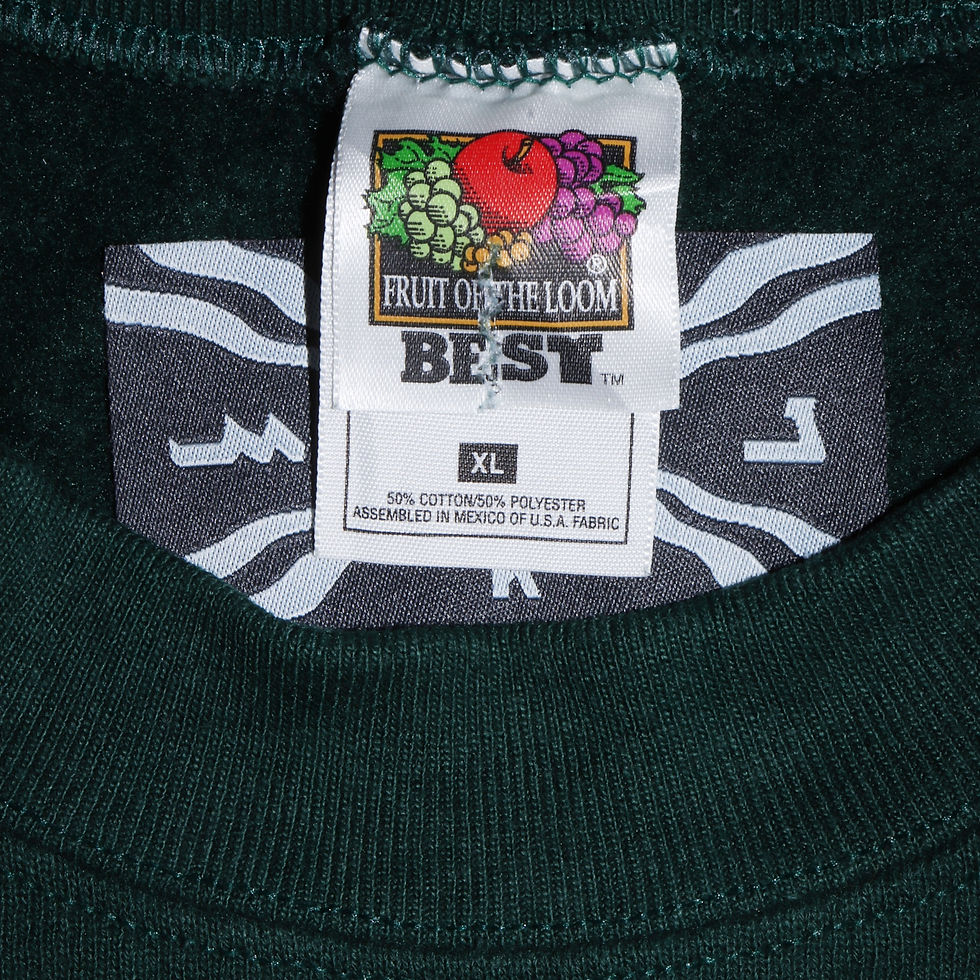 Thumbnail: NURA KHATHA Vintage Embroidered Assyrian Script Logo Sweatshirt [XL]