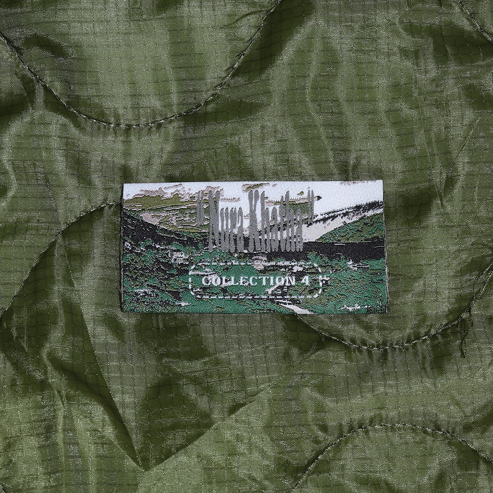 Thumbnail: NURA KHATHA Mar Toma & Jesus Embroidered Vintage Military Liner Jacket [M,L,XL]
