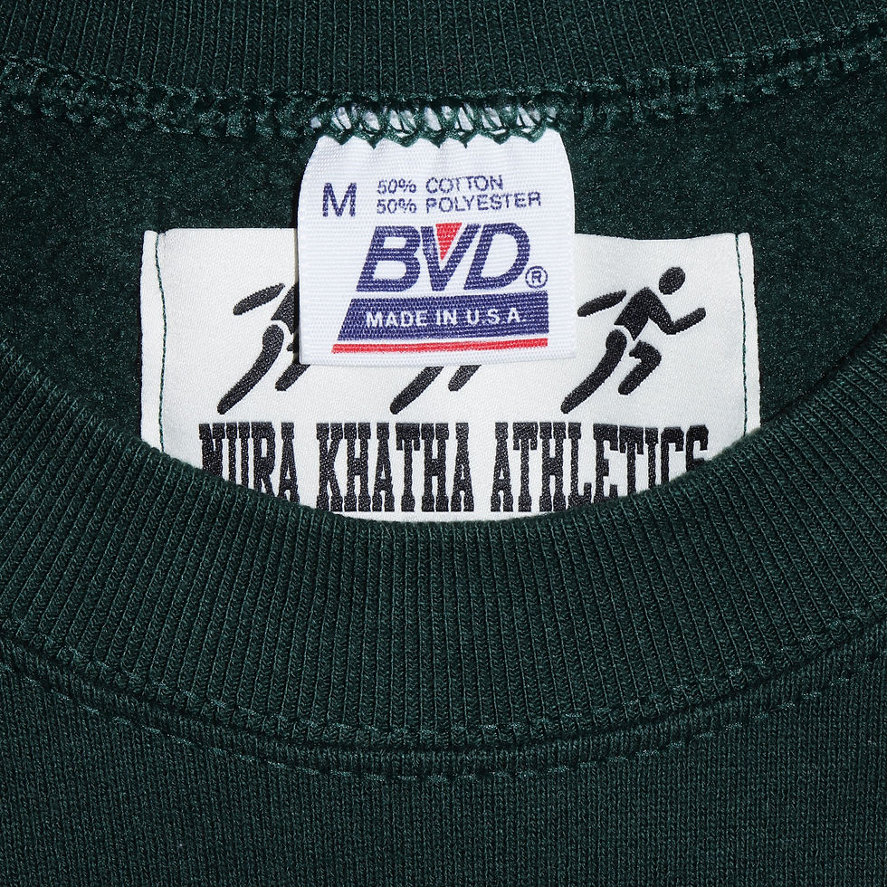 Thumbnail: NURA KHATHA Athletics Puff Print Graphic Sample Vintage Sweatshirt [M]