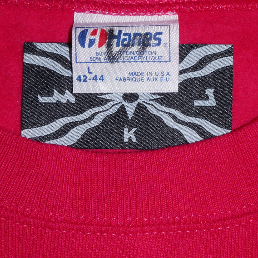 Thumbnail: NURA KHATHA Vintage Embroidered Assyrian Script Logo Sweatshirt [L]