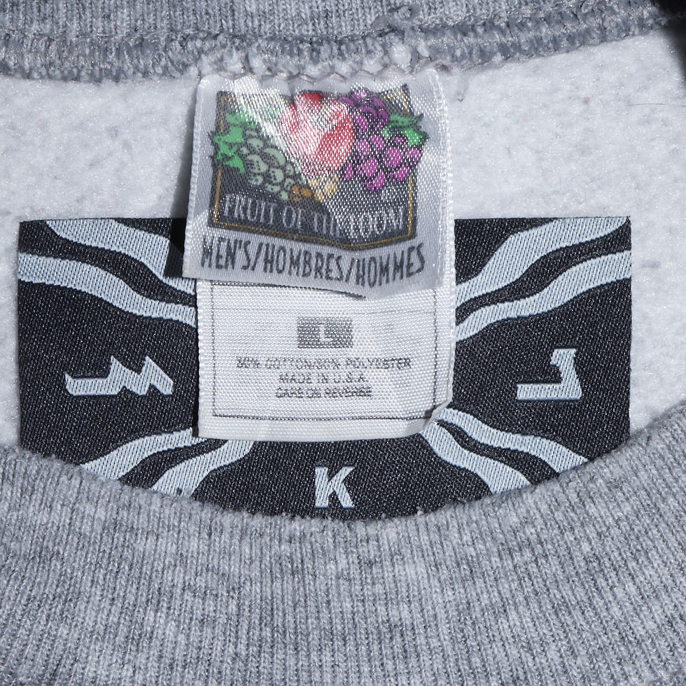 Thumbnail: NURA KHATHA Vintage Embroidered Assyrian Script Logo Sweatshirt [M]