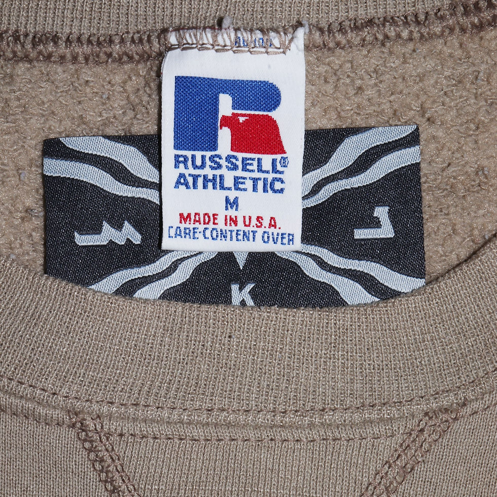 Thumbnail: NURA KHATHA Vintage Embroidered Assyrian Script Logo Sweatshirt [M]