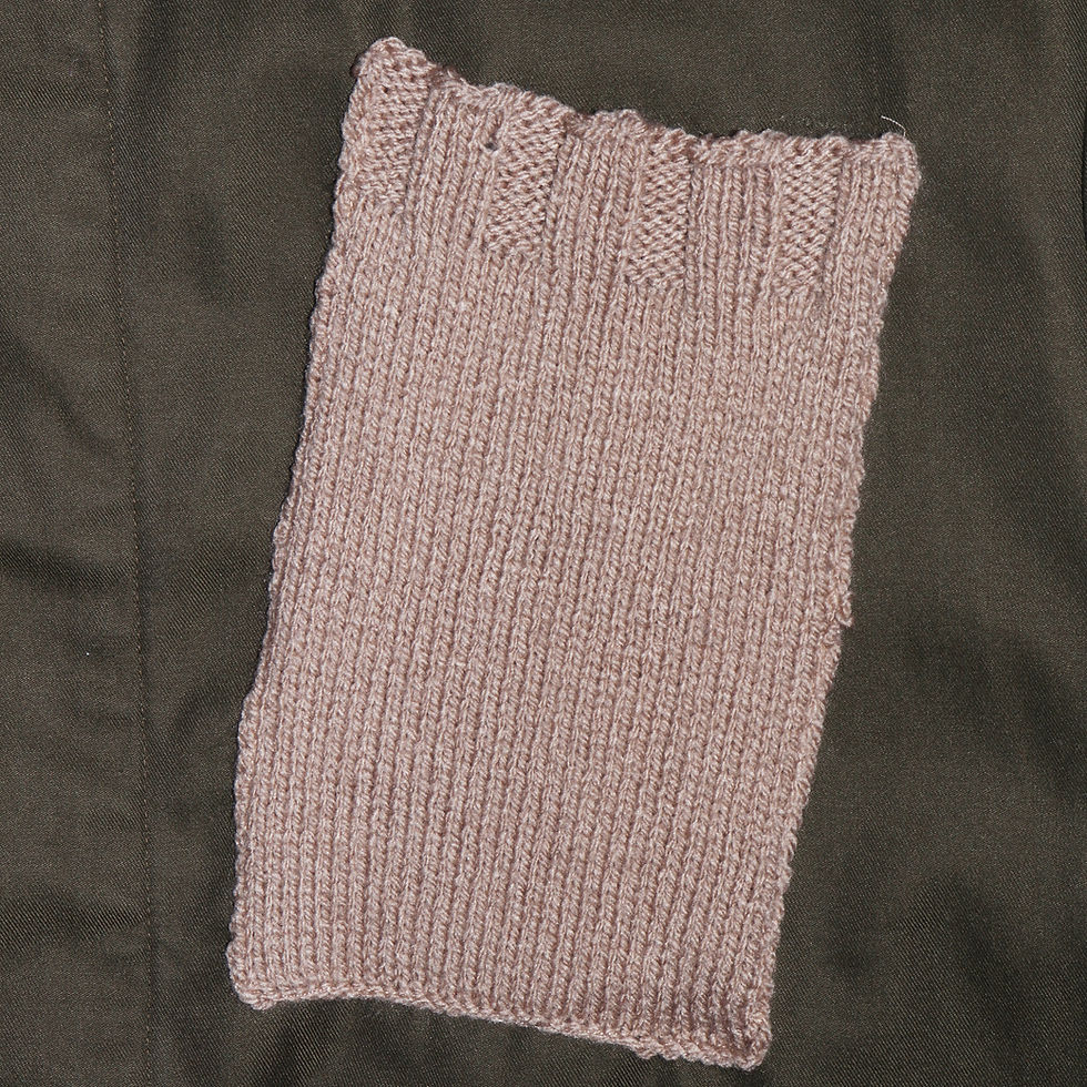 Thumbnail: NURA KHATHA Vintage Hand-Knitted Wool Pocket Military Field Jacket [M-L]