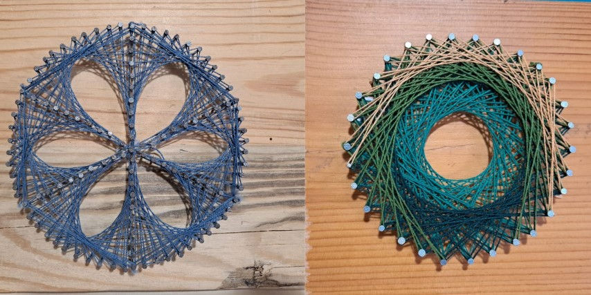 התנסות בטכניקות נגרות בסיסיות תמונת חוטים ומסמרים