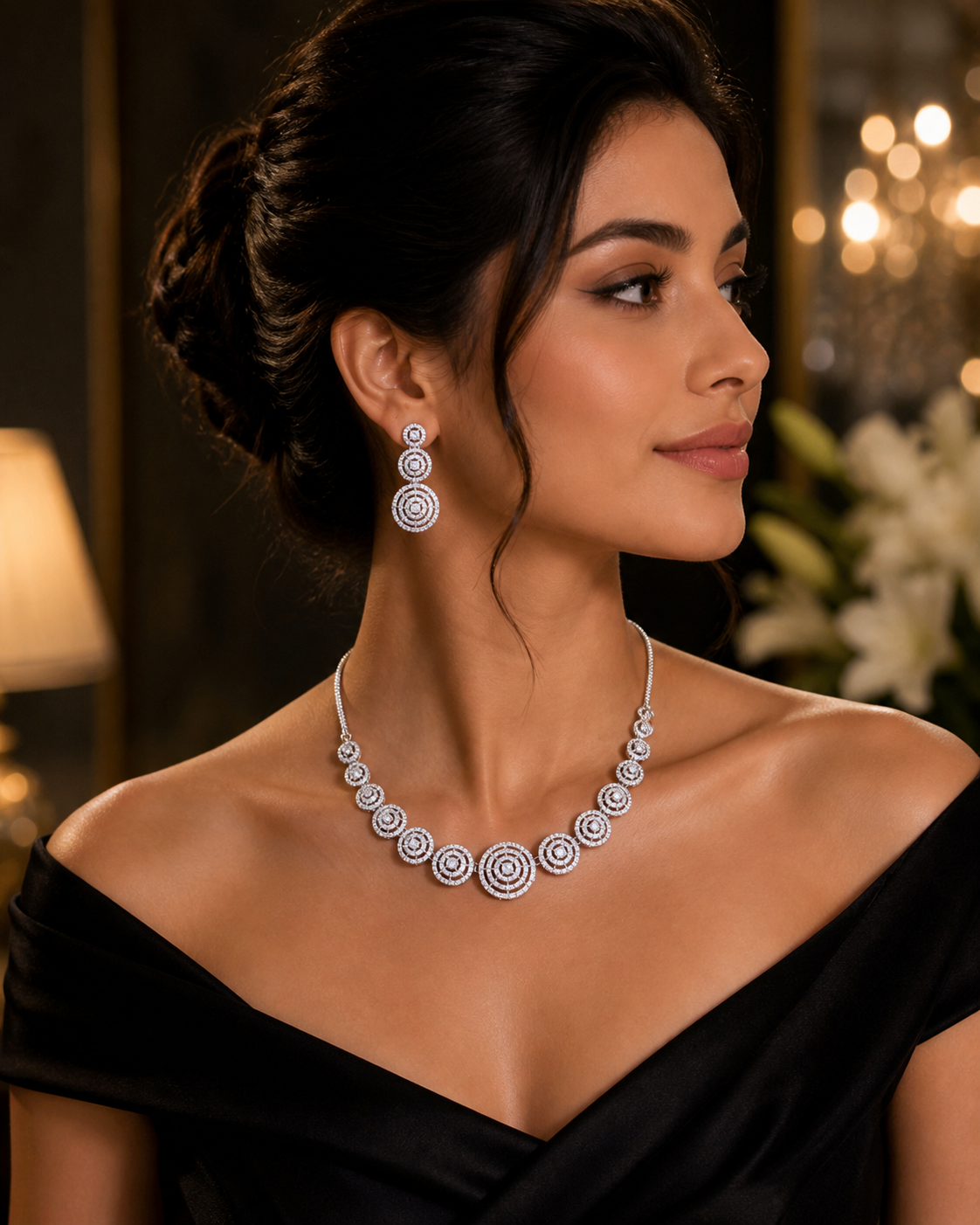 AD Jewelry - White (Round)