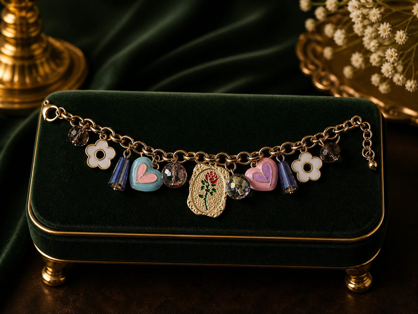 Charms Bracelet - Rose