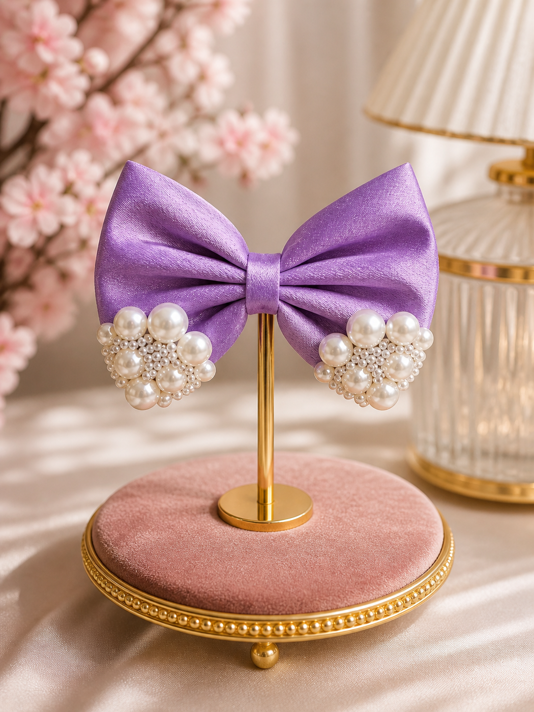 Bow Clip - Lavender  