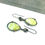 Thumbnail: Industrial stones earrings #3 lime jade