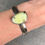Thumbnail: Industrial stones bracelet #2 Lime jade