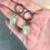 Thumbnail: Industrial stones earrings #3 with Prehnite