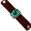 Thumbnail: Big Turquoise Leather Cuff