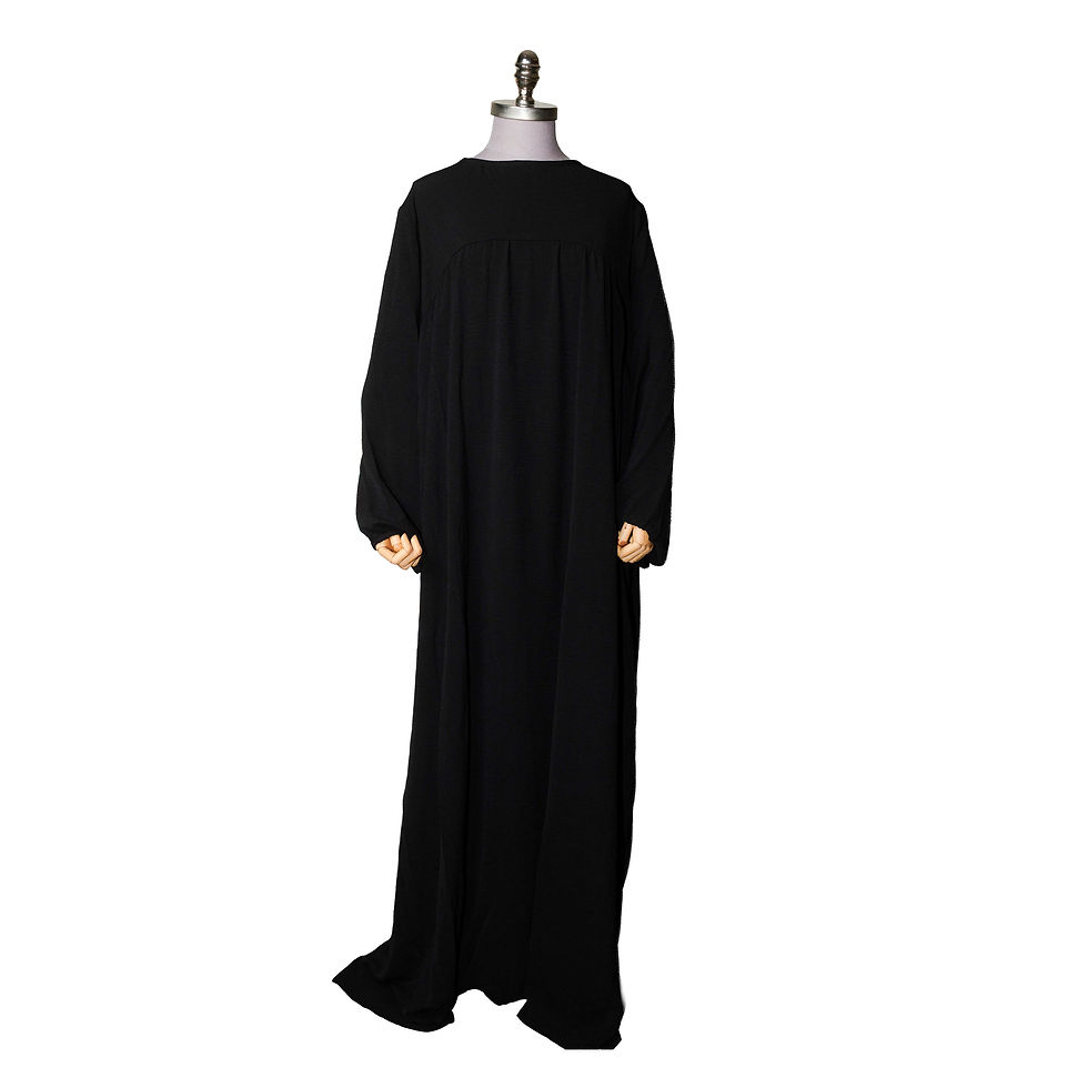 BLACK ICE SILKY LOOSE ABAYA