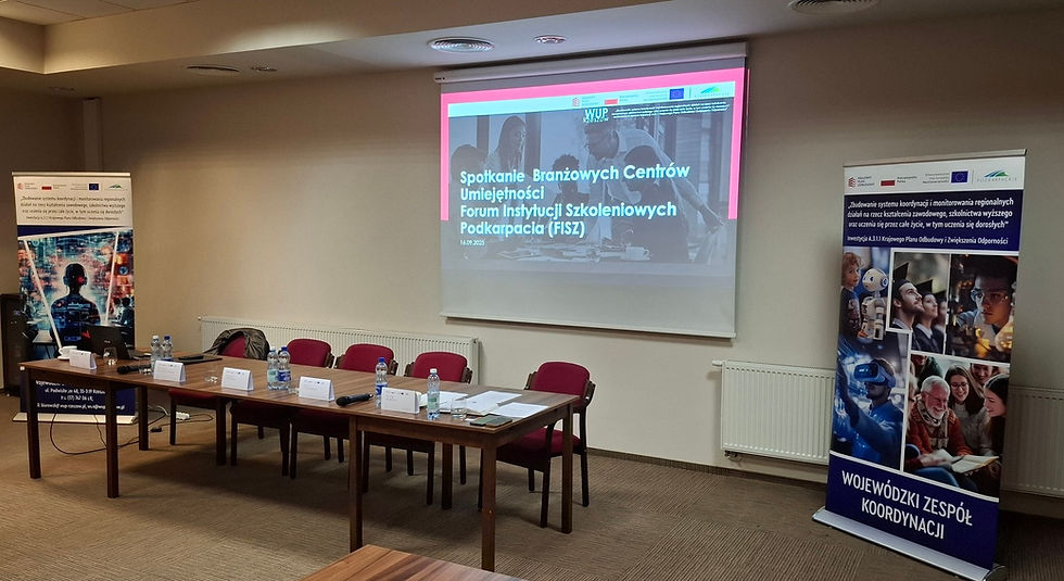 Spotkanie Branżowych Centrów Umiejętności Forum Instytucji Szkoleniowych Podkarpacia