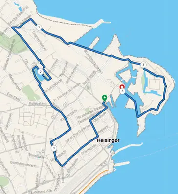 5 km løbeture Helsingør Royal Run