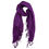 Thumbnail: ESSENTIELE SOLID COLORED VIOLET VISCOSE SILK SCARF STOLE