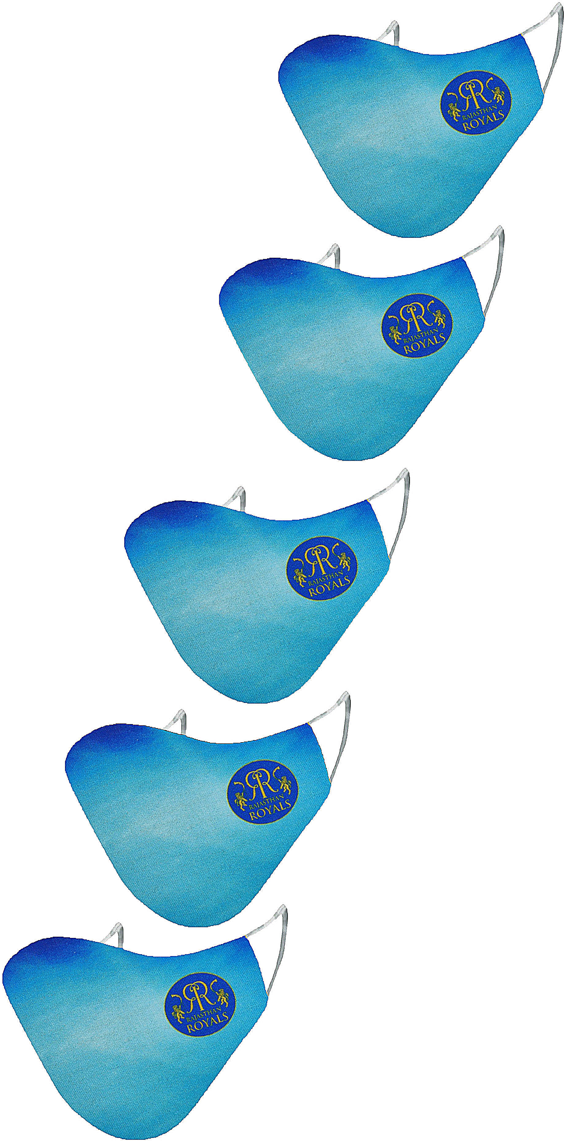 ESSENTIELE IPL RAJASTHAN ROYALS Cloth Mask  (Red, Free Size, Pack of 5)