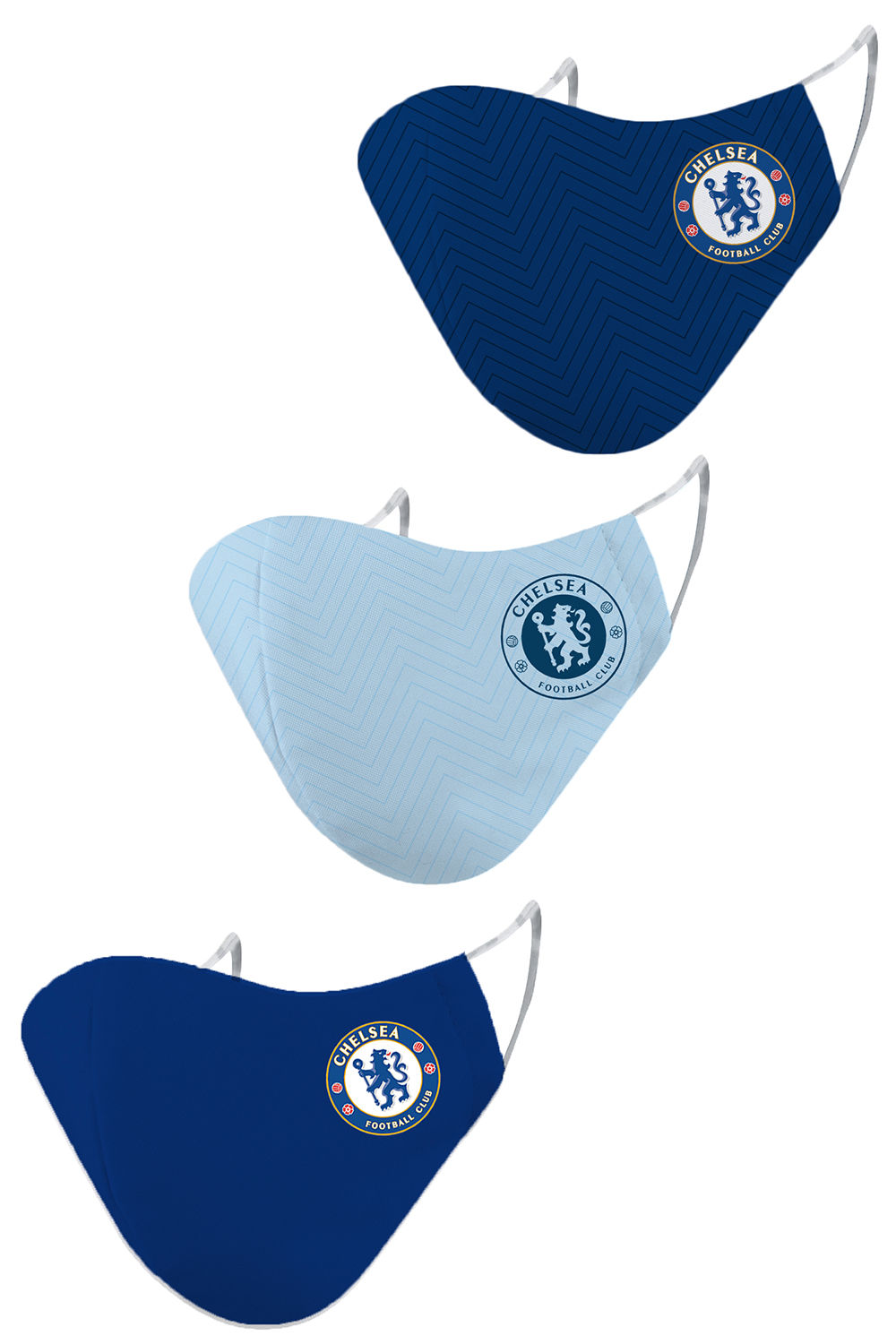 ESSENTIELE CHELSEA FC O/H/A 20/21 2PLY REUSABLE FACE MASK (PACK OF 3)