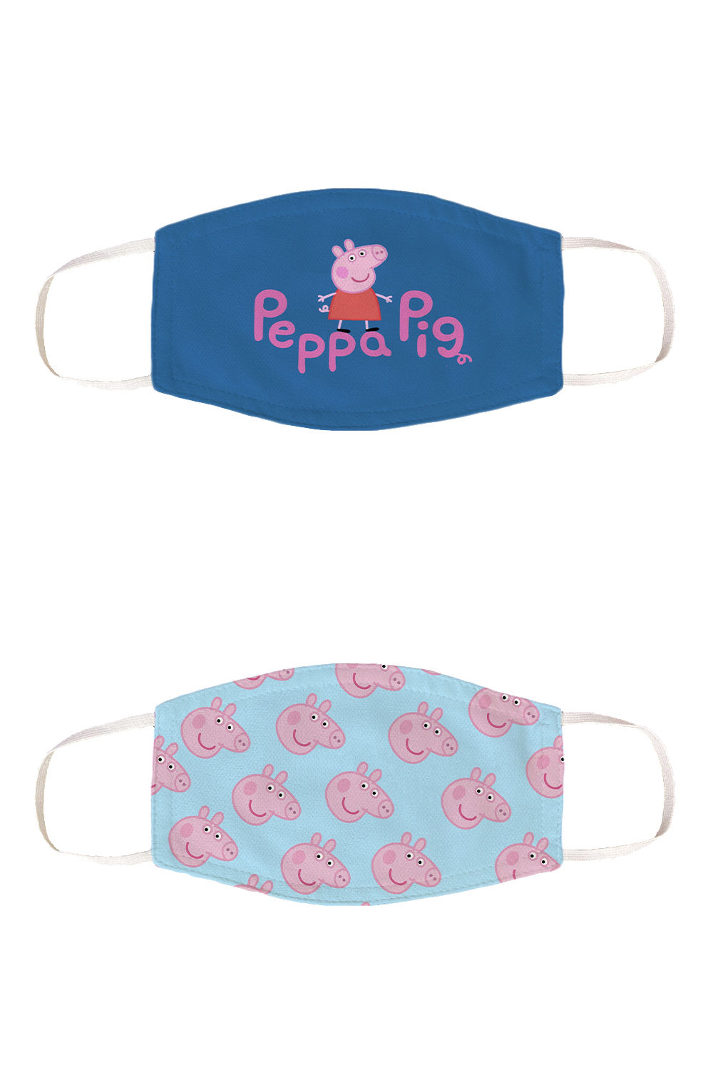 ESSENTIELE KIDS BLUE PEPPA PIG REUSABLE FACE MASK (PACK OF 2)