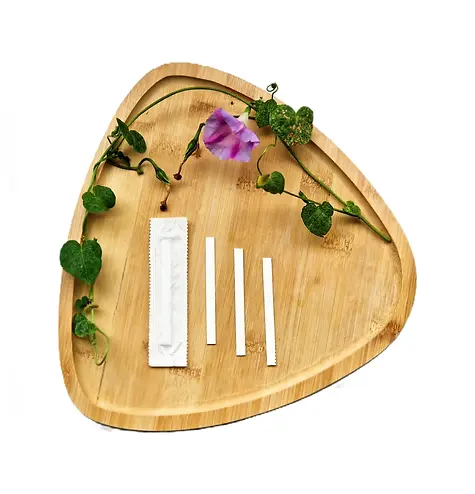 Touillettes à café compostables biodégradables alternative plastique