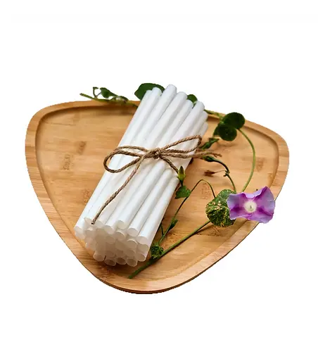 Pailles bubble tea compostables large diamètre sans plastique