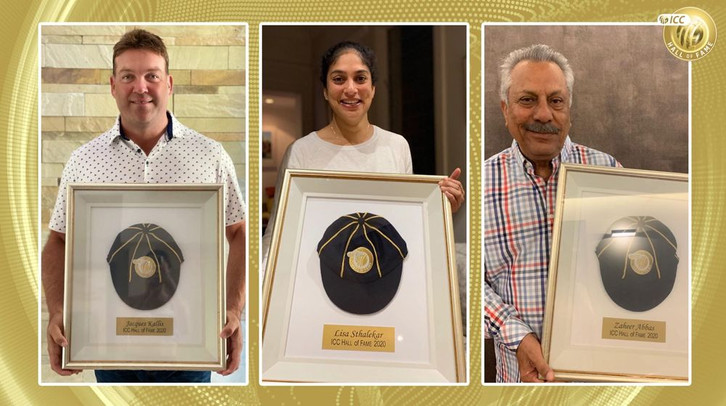 South African Jaques Kallis, Pakistan batsman Zaheer Abbas and former Australian captain Lisa Sthalekar have been inducted into the International Cricket Council’s Hall of Fame.