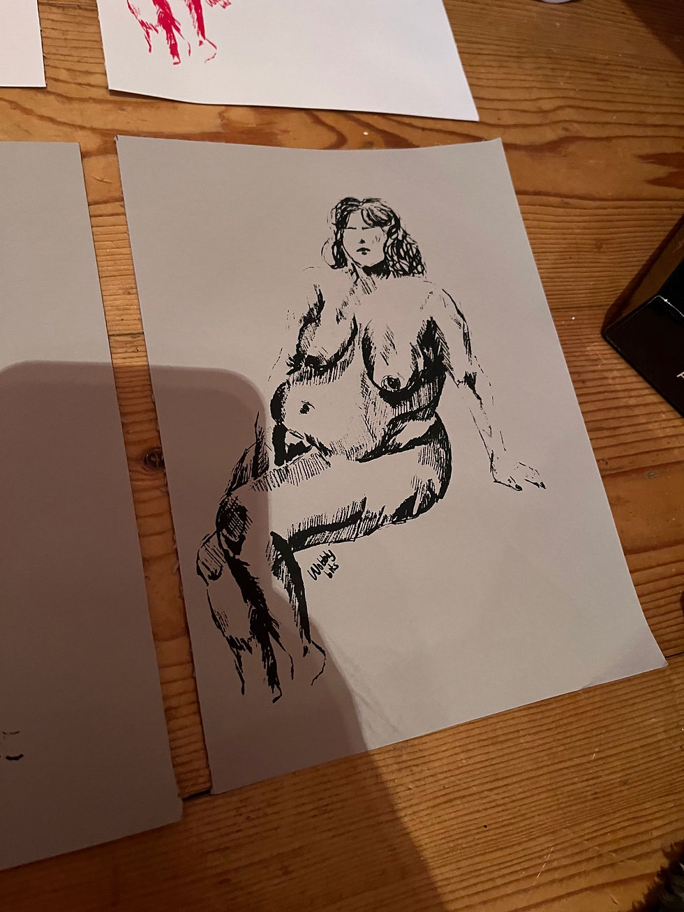 Thumbnail: BLACK ON GREY SCREENPRINT
