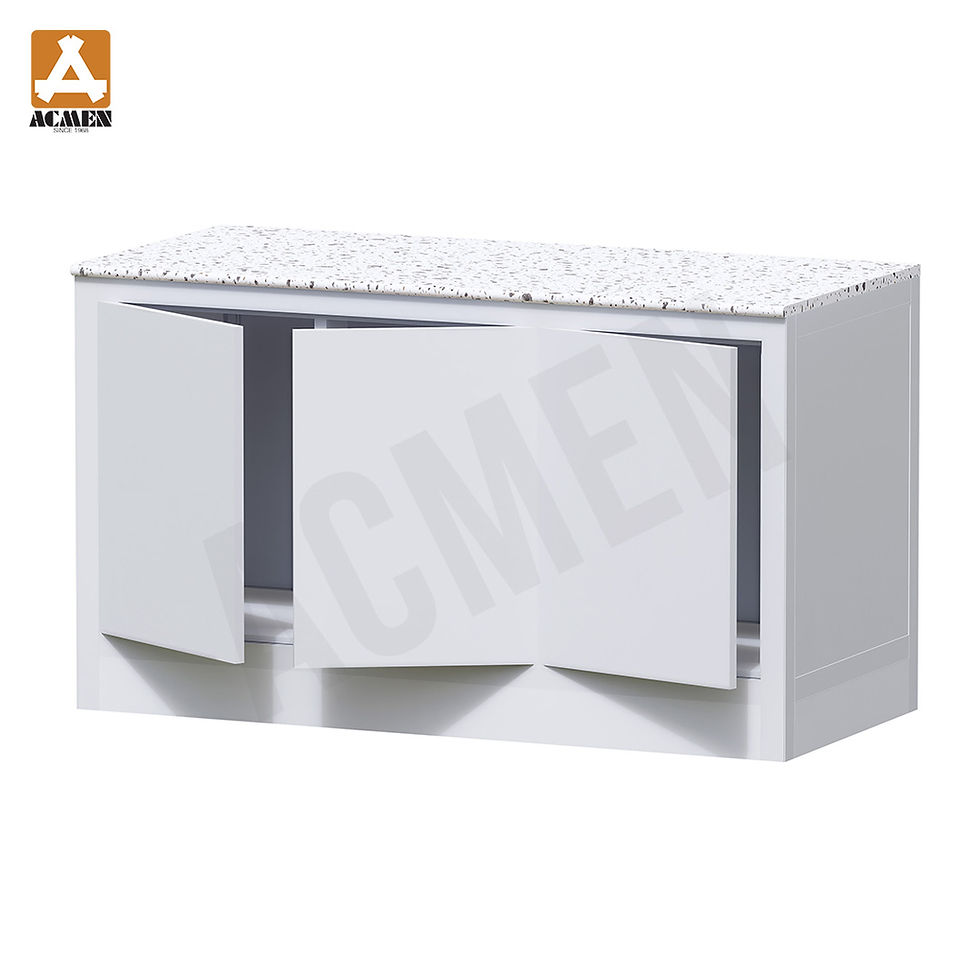 Thumbnail: U140 Three-Door Lower Kitchen Cabinet with Terrazzo Top
