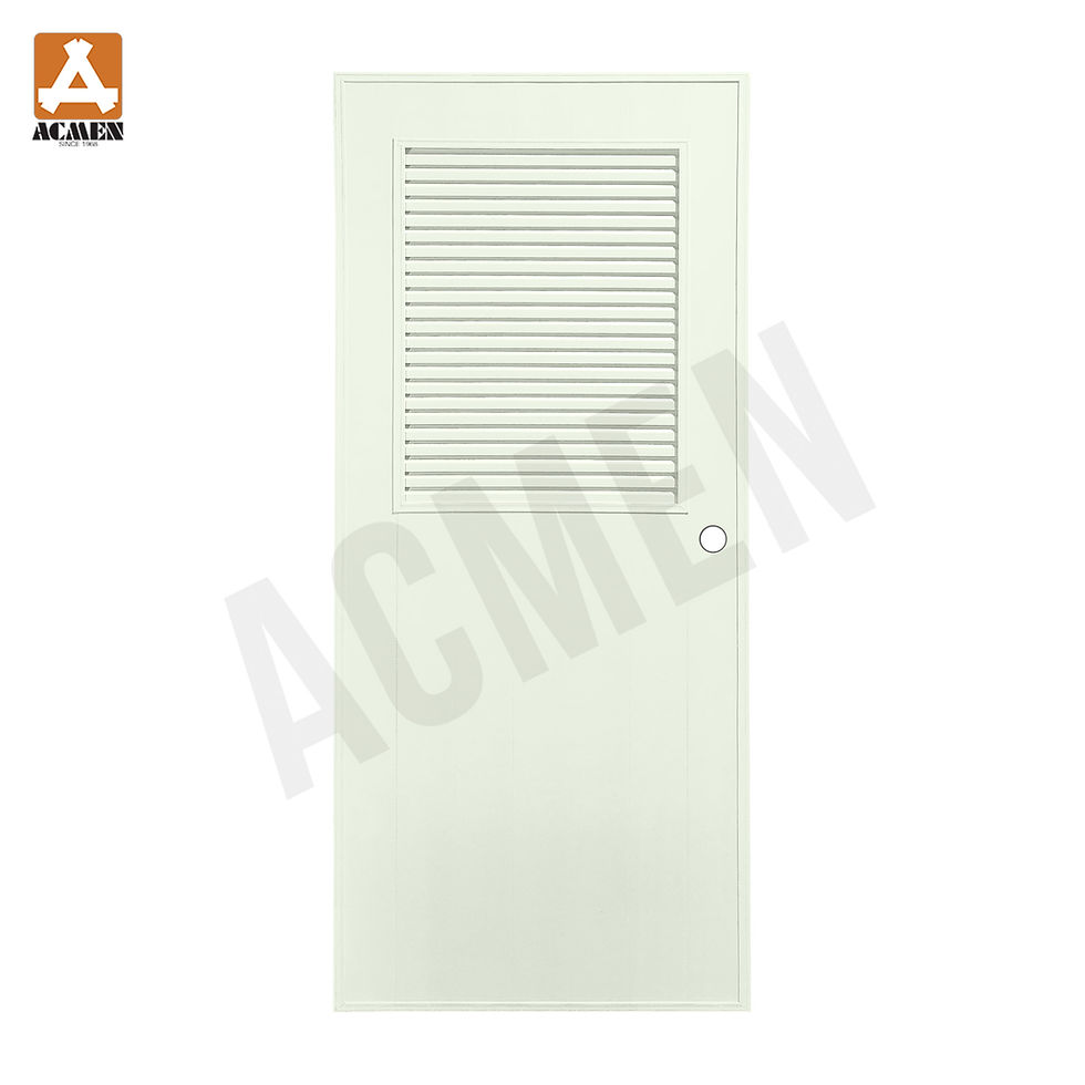 ภาพขนาดย่อ: ประตูห้องน้ำ uPvc รุ่น M3 - เกล็ดบน 1/2 บน ขนาด 80 x 180 cm