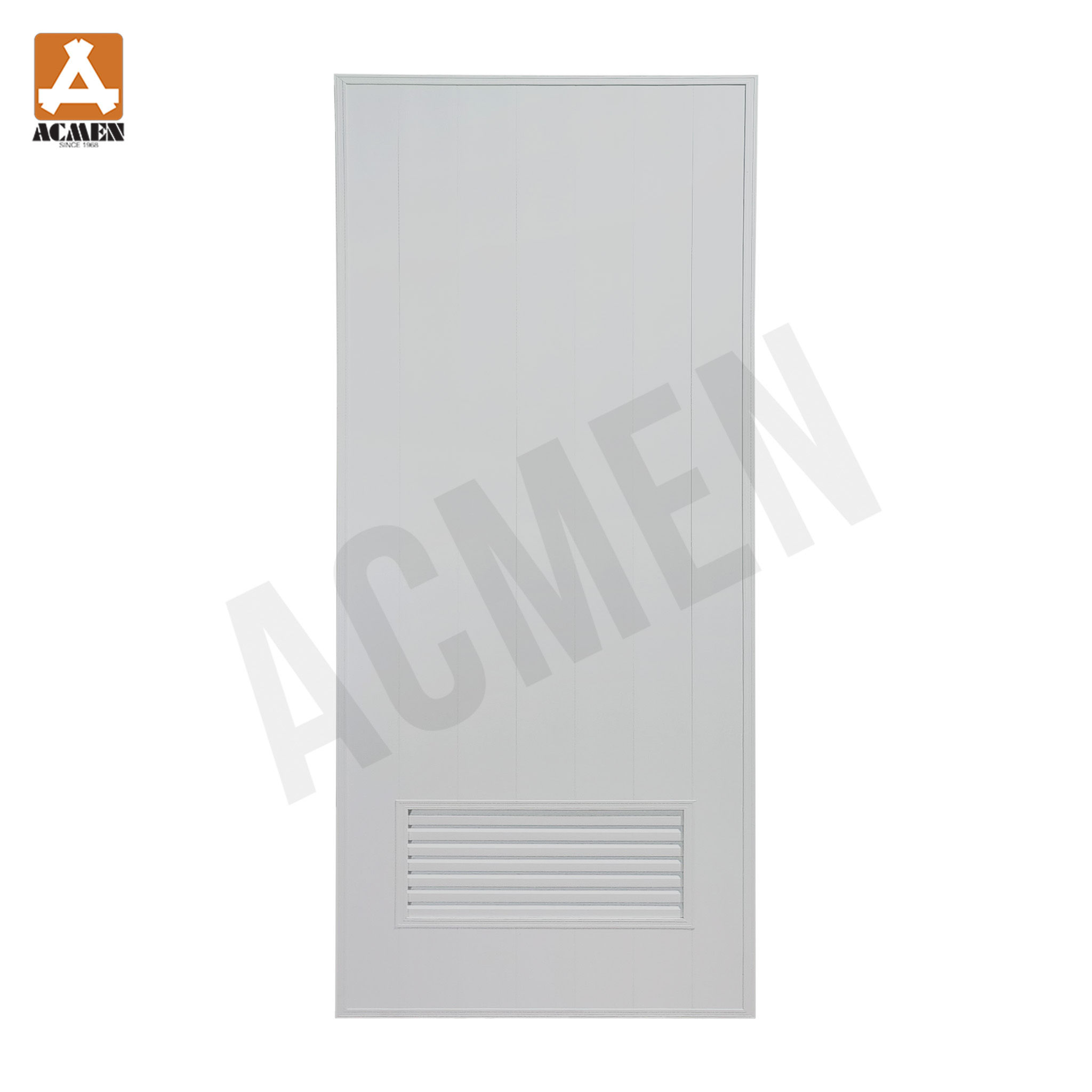 ประตูห้องน้ำ UPVC รุ่น M2 - บานเกล็ด 1/4 ล่าง ขนาด 80 x 180 cm