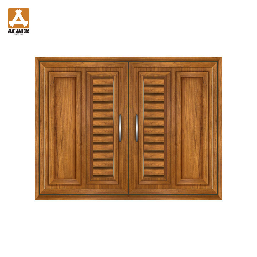 บานซิงก์คู่ UPVC บานเกล็ดและลูกฟัก รุ่น SLPD ขนาด 87x67x10 ซม.