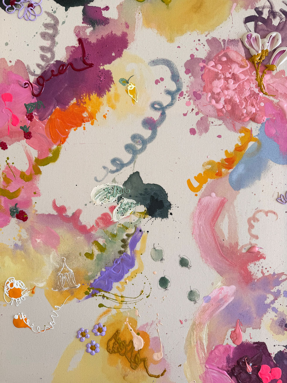 Miniaturbild: Zitronen Confetti 2, 100x100 im Schattenfugenrahmen Eiche oder weiß