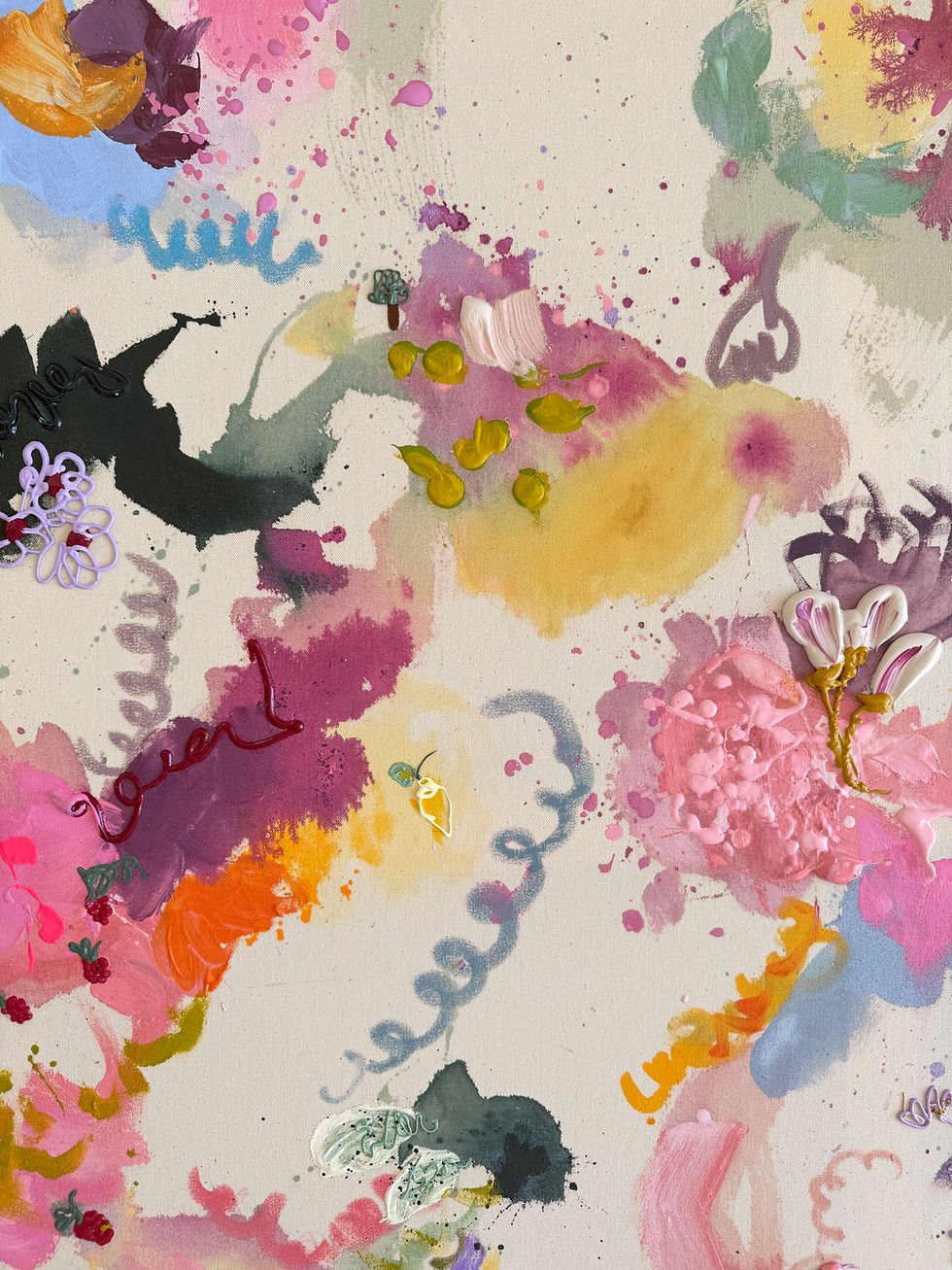 Miniaturbild: Zitronen Confetti 2, 100x100 im Schattenfugenrahmen Eiche oder weiß