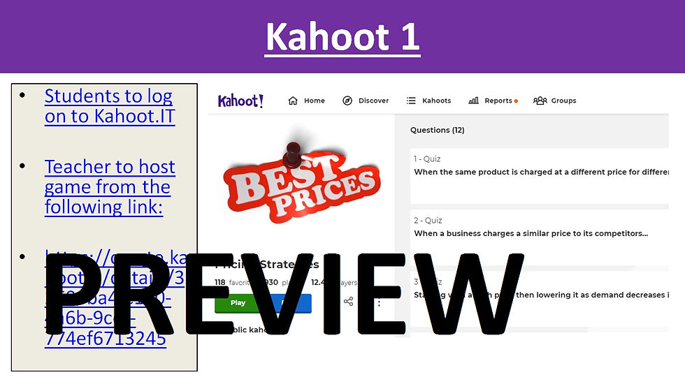 Thumbnail: 1.3.3 Pricing strategies - Theme 1 Edexcel A Level Business