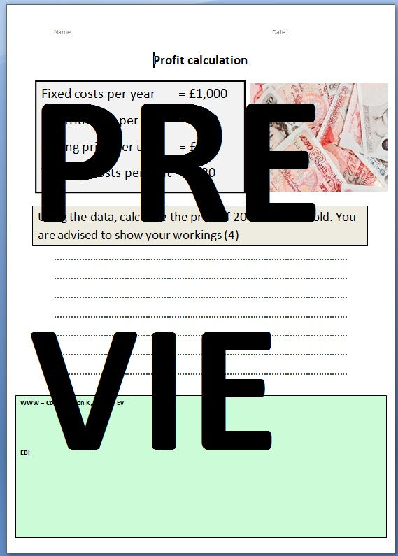 Thumbnail: 2.2.2 Sales, revenue and costs - Theme 2 Edexcel A Level Business