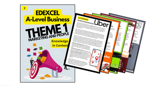 Edexcel A Level Business: Theme 1 Marketing & People - Knowledge in ...