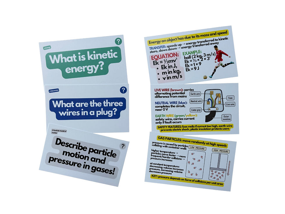 Thumbnail: AQA GCSE Combined Science (Physics) Flashcards