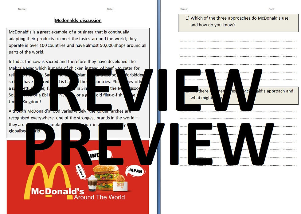 Thumbnail: Edexcel A Level Business Theme 4 - 4.3.1 Marketing