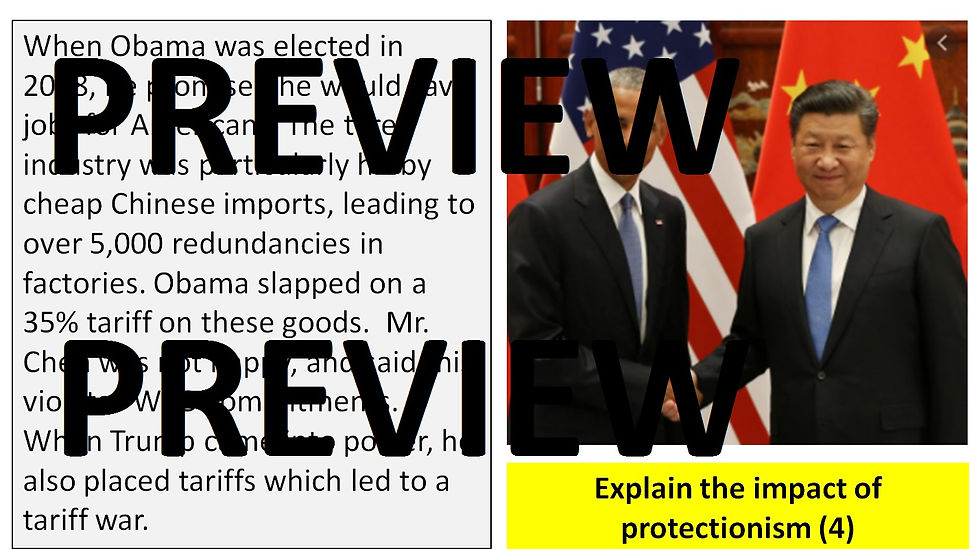 Thumbnail: Edexcel A Level Business Theme 4 - 4.1.4 Protectionism