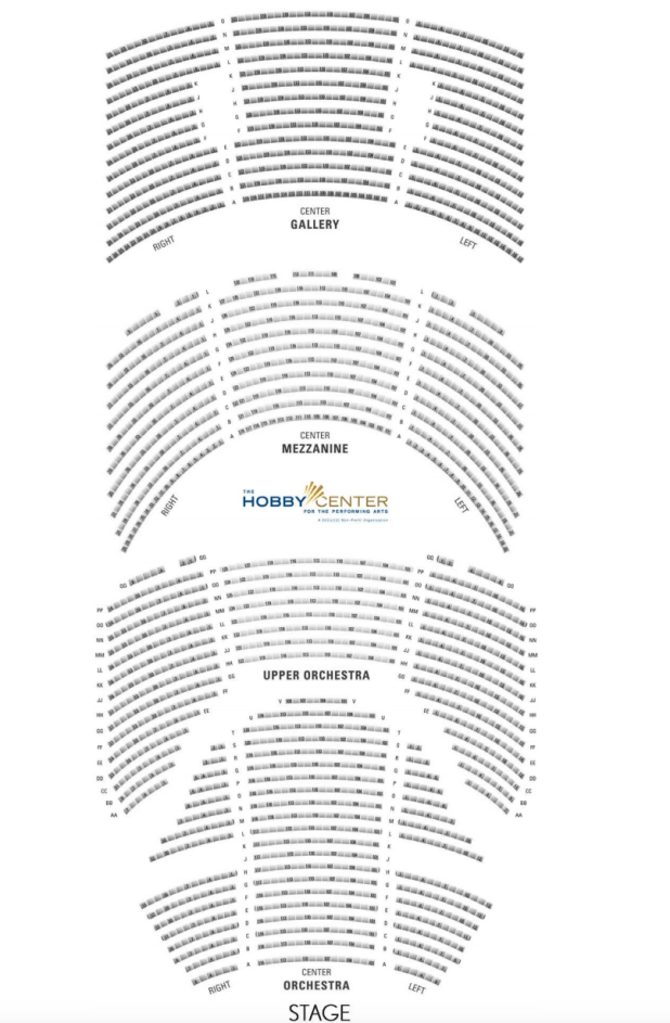 Hobby Center Seating Chart