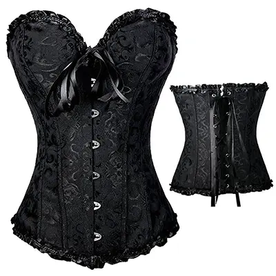 Miniature : Women's Plus Size Lace Up Overbust Corset Waist Cincher Body Shaper