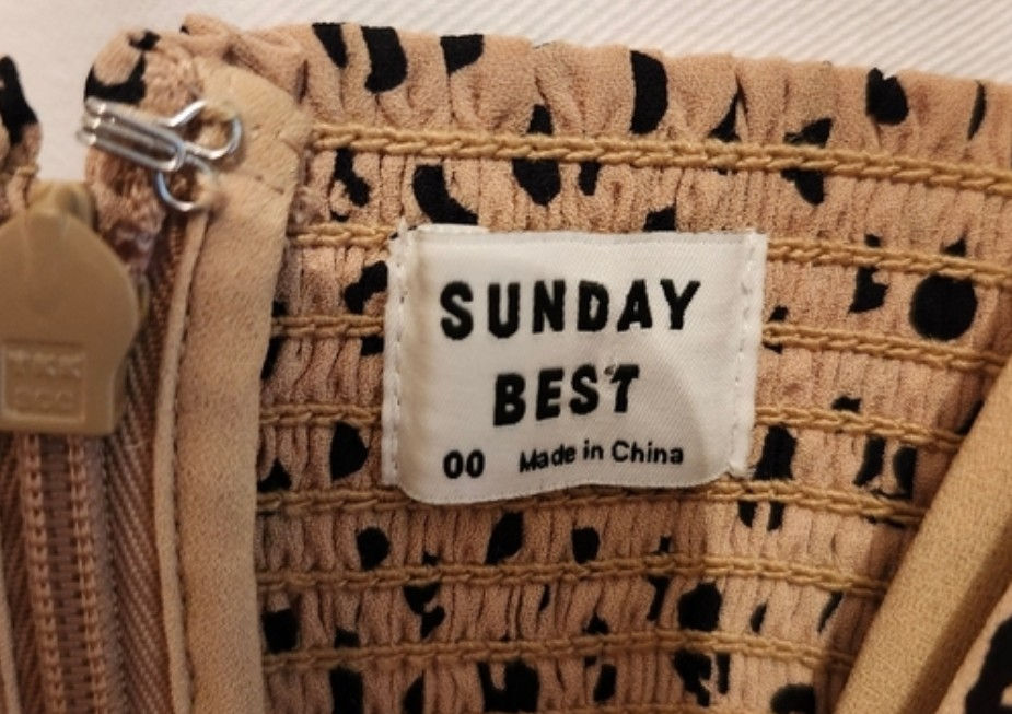 Thumbnail: Aritzia Sunday Best Leopard Print Mini Sundress size 00