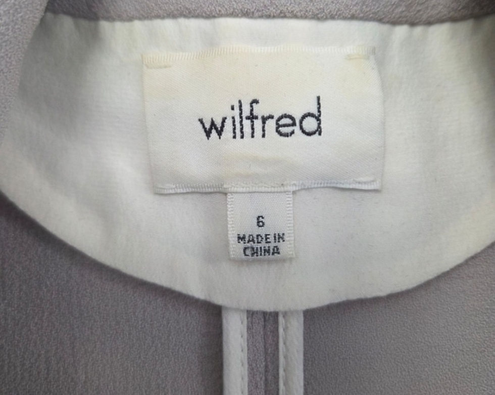 Thumbnail: Aritzia Wilfred Grey Chevalier Blazer Size 6