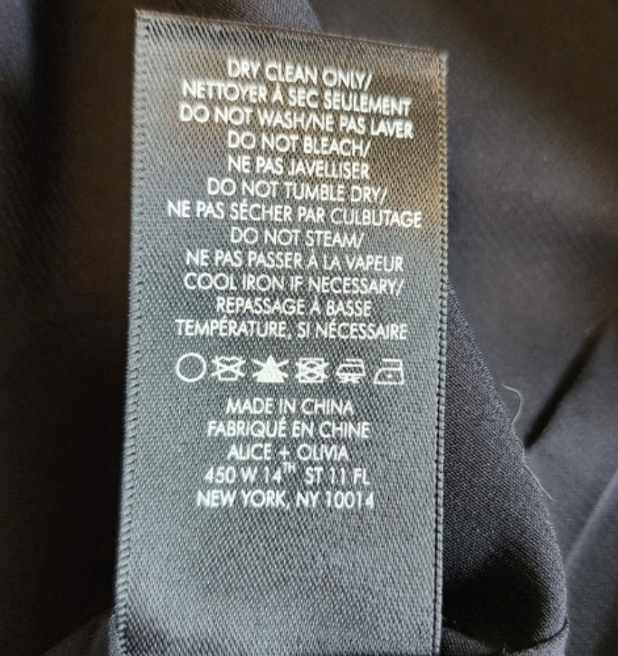 Thumbnail: BNWT Alice & Olivia Black Sleeveless Dress with Asymmetrical Detail size 10