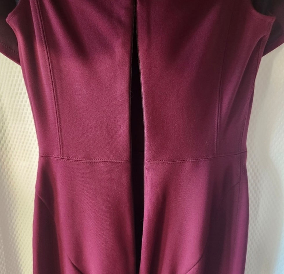 Thumbnail: Aritzia Babaton Burgundy Ruslan Midi Dress size 00