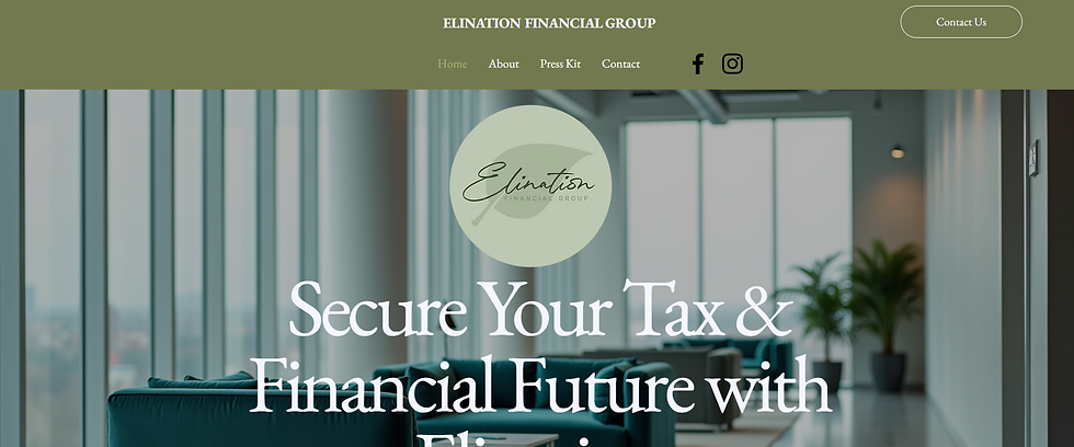 Elination Financial Group Screenshot