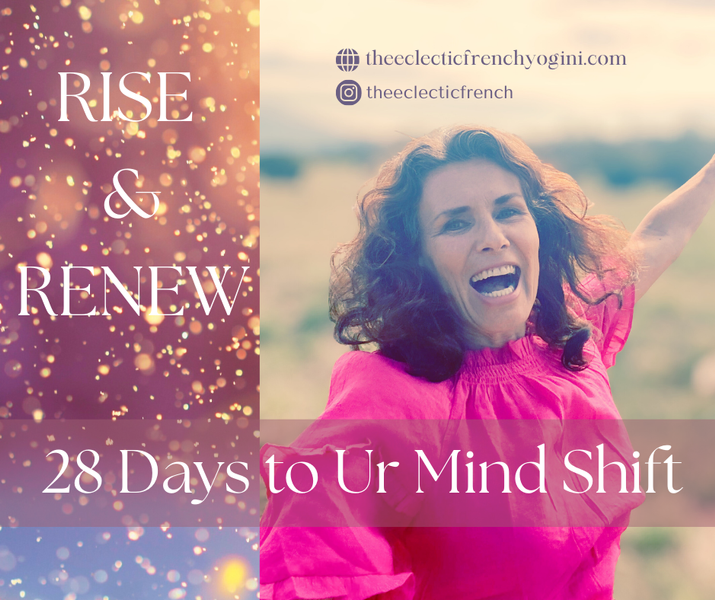 Woman sitting in meditation in a yoga room with eyes closed very calm and serene atmosphere