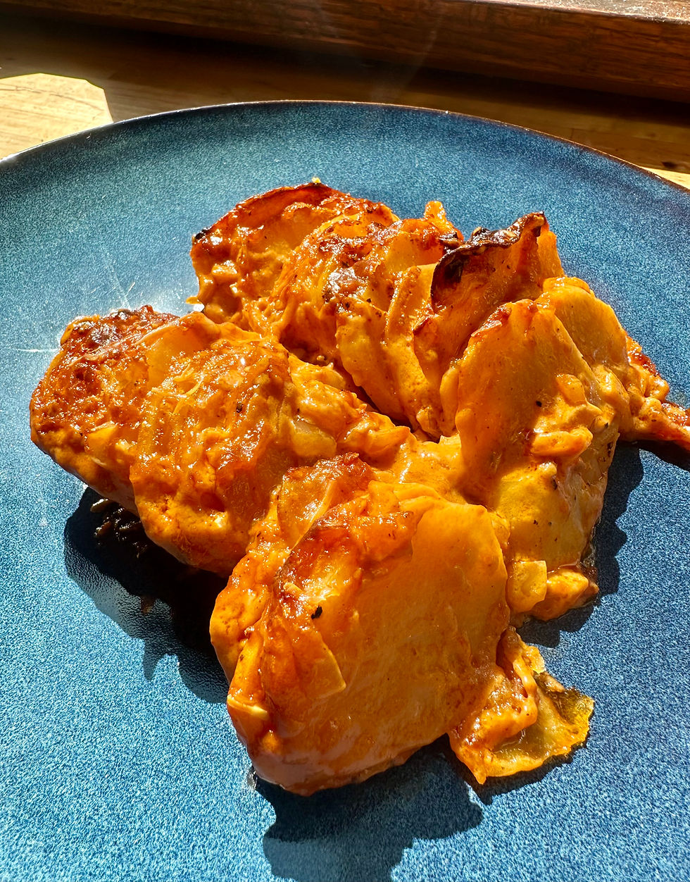 Vodka potatoes au gratin