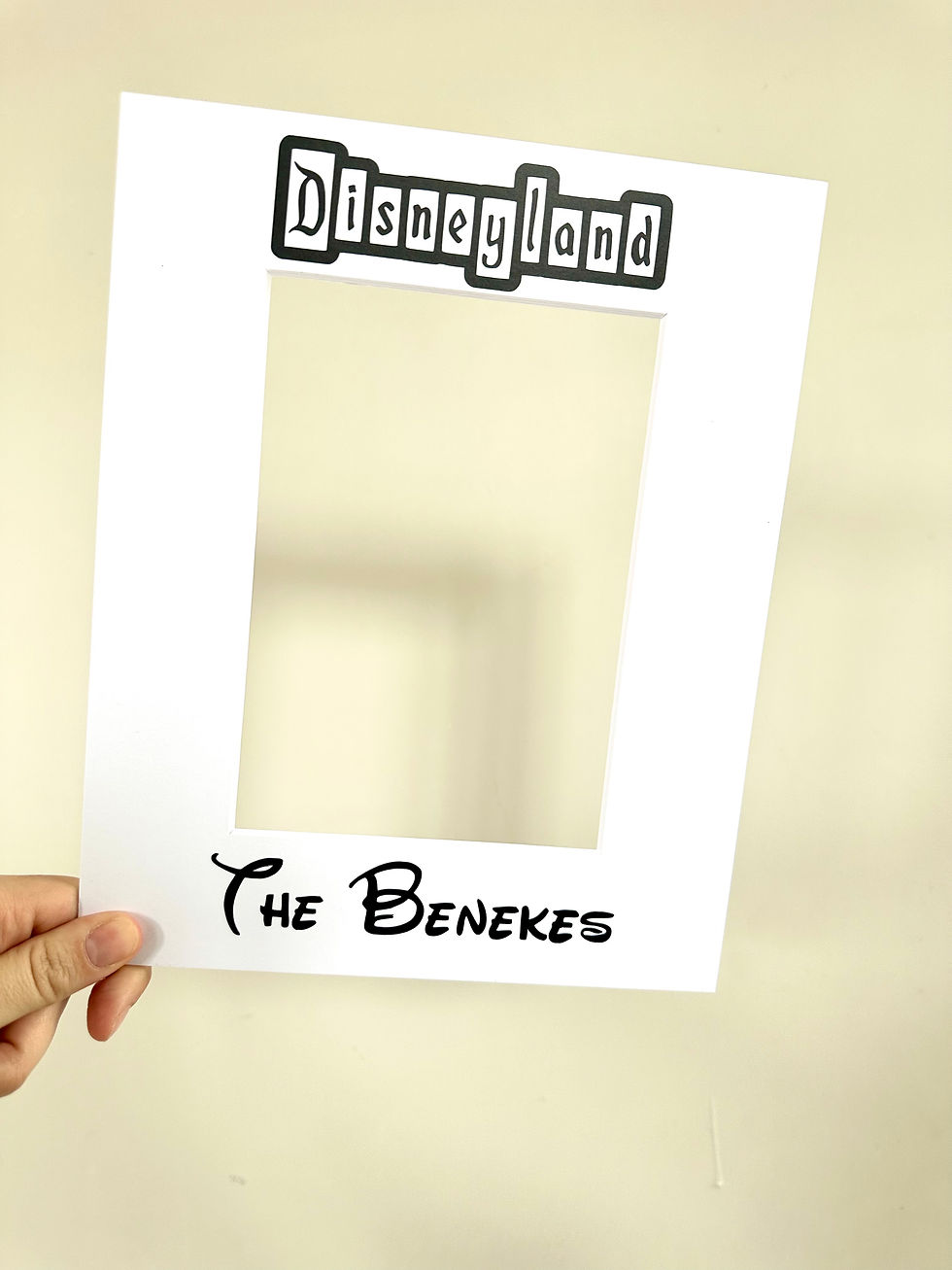 Personalized Disneyland Character Autograph Photo Mat 8x10 for 5x7 Photo