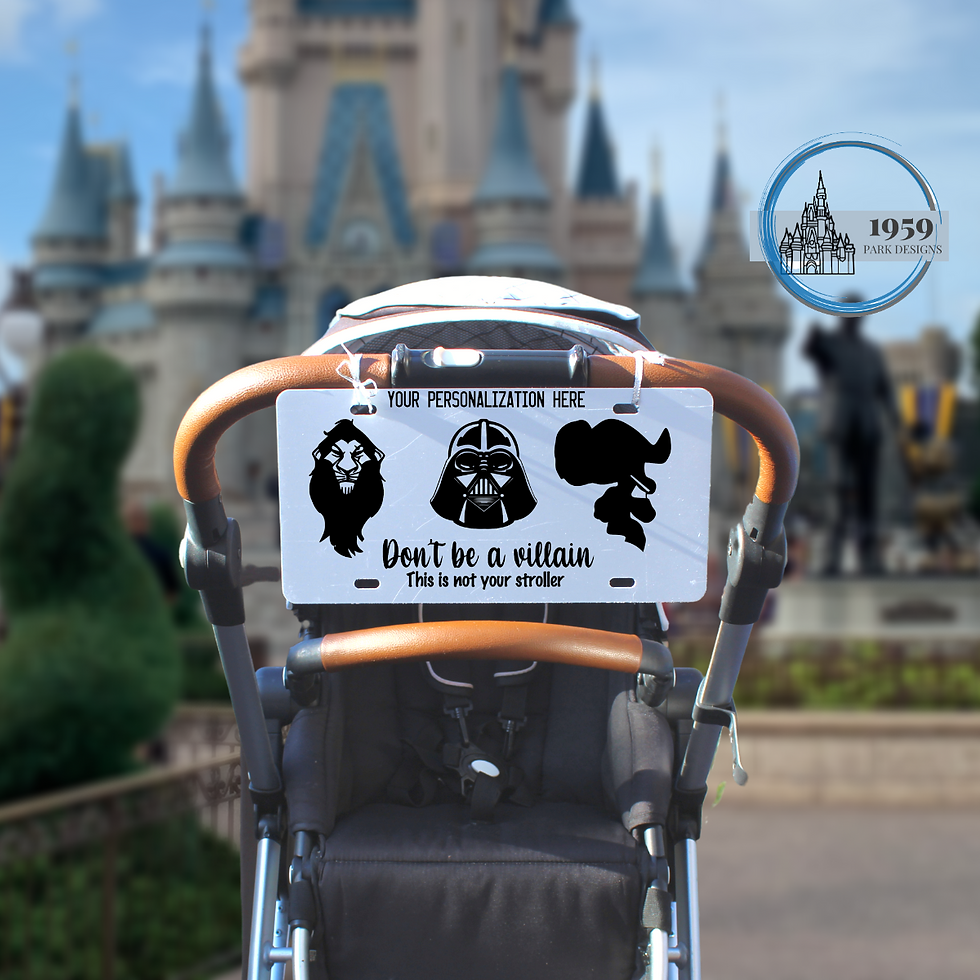 Male Villains Jafar Captain Hook Scar Disney Stroller Spotter tag wagonstroller wonderfold tag